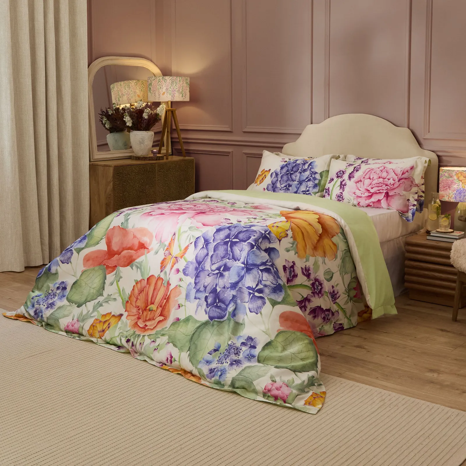 Voyage Maison Idalia Oxford Edge 100% Cotton Duvet Cover Set