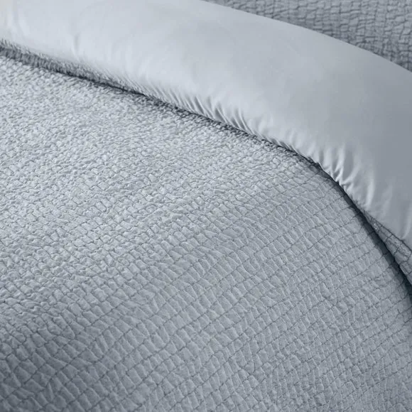 Catherine Lansfield Crinkle Seersucker Duvet Cover & Pillowcase Set 3