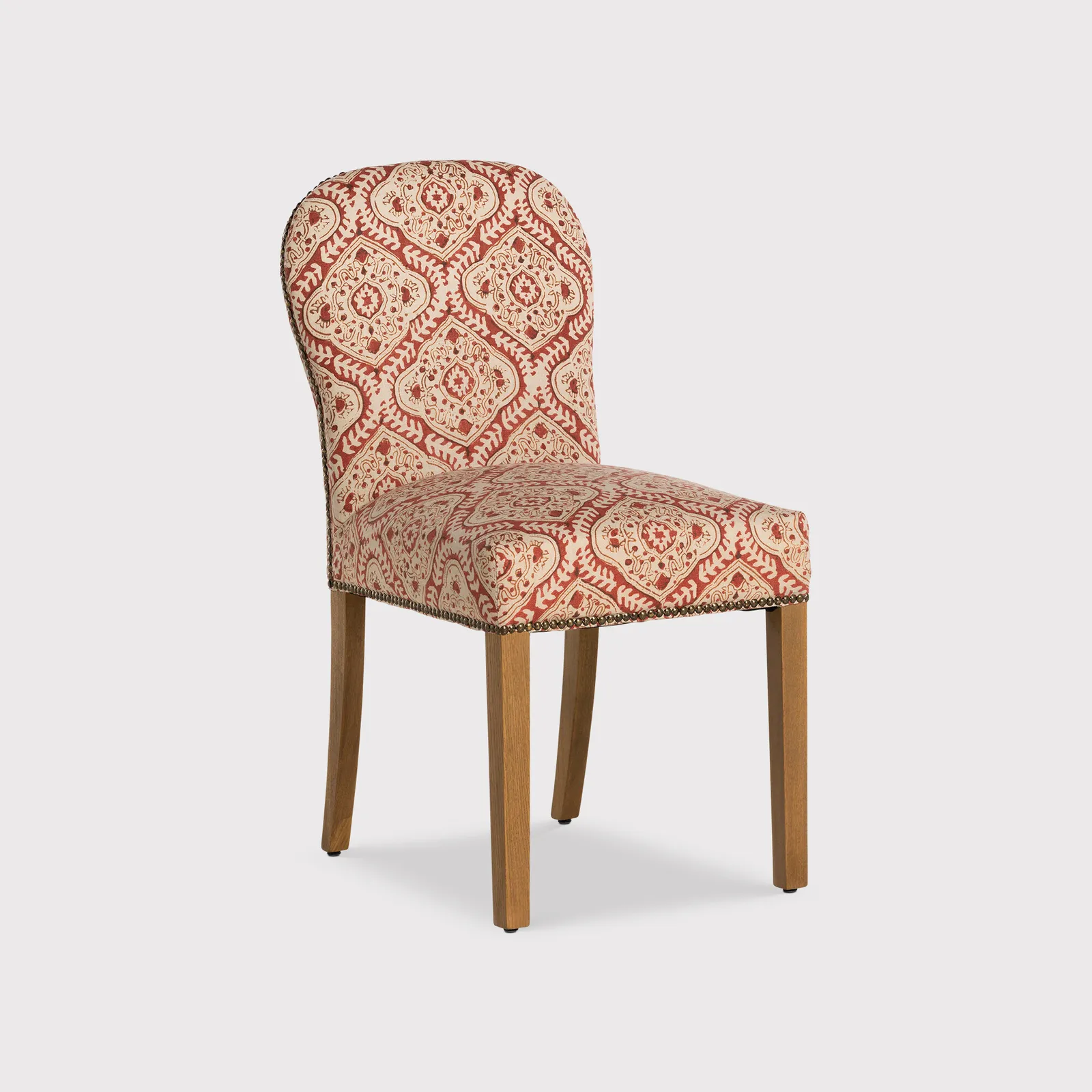 Gable X Linwood Dining Chair, Red Fabric | Barker & Stonehouse 2