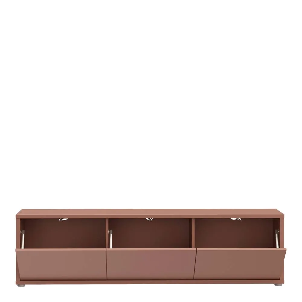 Furniture To Go Alice Springs Wide TV Cabinet with 3 Doors Push-Open in Terracotta 6