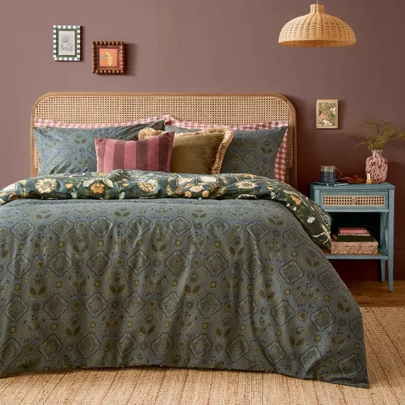 Furn. Ember Polycotton Duvet Cover & Pillowcase Set 2