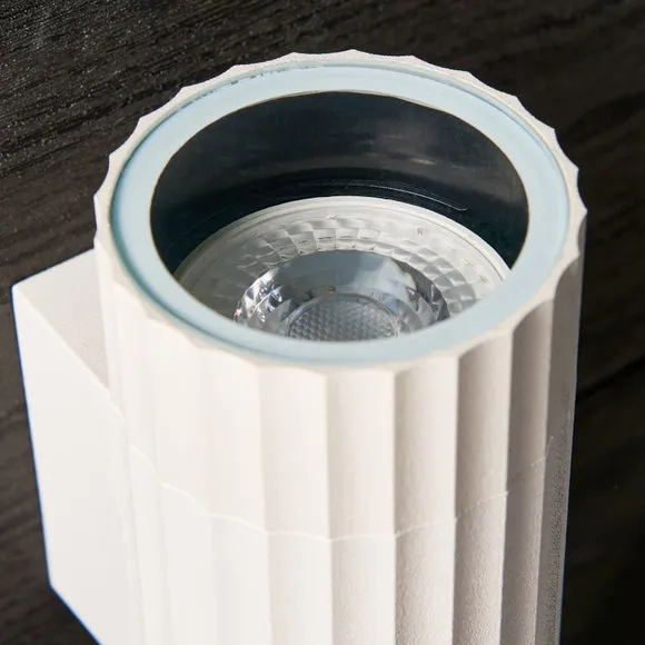 Georgi Ribbed 2 Light Outdoor Wall Light 4