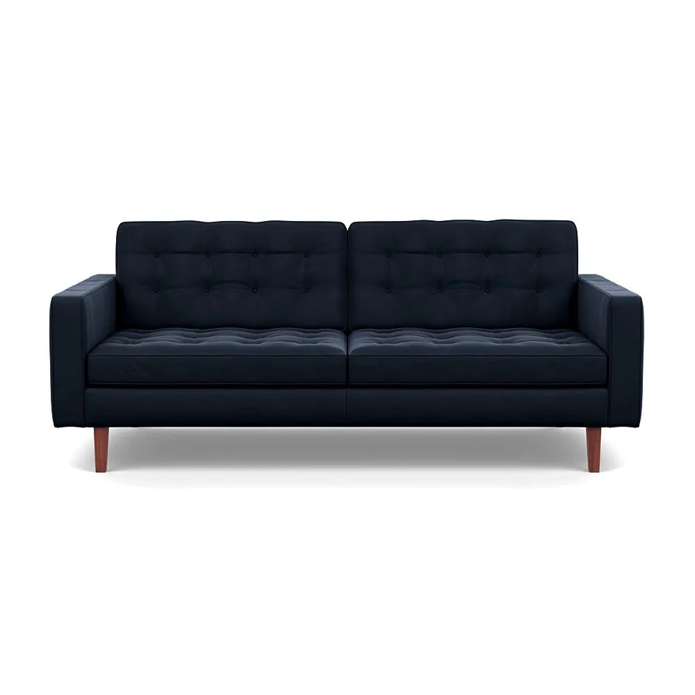 Heal's Hepburn 3 Seater Nobilis Velvet Night Walnut Feet 1