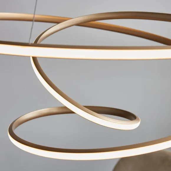 Vogue Tristan Small Spiral Ceiling Light 4