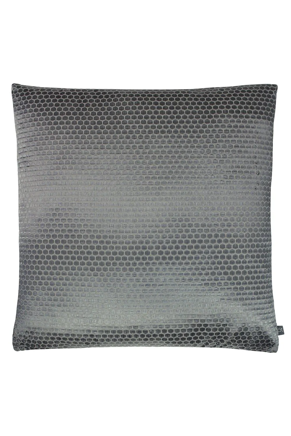 Prestigious Textiles Emboss Metallic Mosaic Tile Cushion in Grey