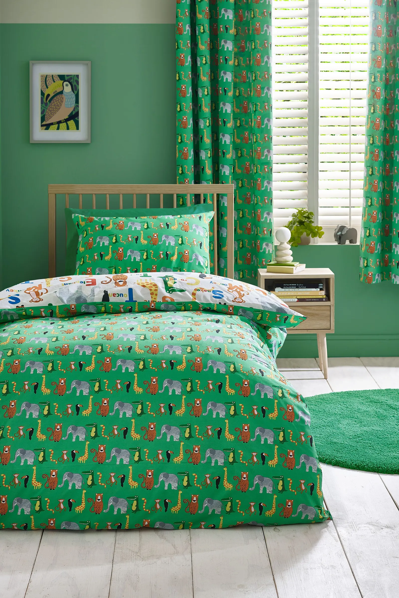 Catherine Lansfield 'Animal Magic' Reversible Duvet Cover Set in Natural 2