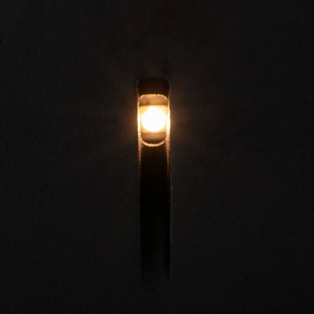 Netlighting Maytoni Lock Recessed Wall Lamp Black 3000K IP54 3