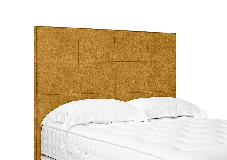 Artisan Collection Elwood High Floor Standing Headboard - Single - Tweed Mustard