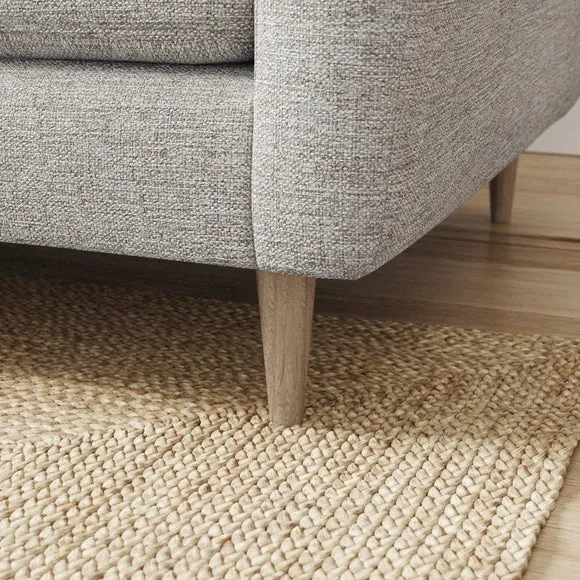 Sven Tonal Weave Large Corner Chaise Sofa 5