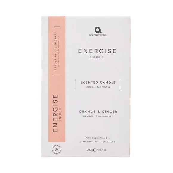 Upper Canada Aroma Home Energise Orange Ginger Candle 2