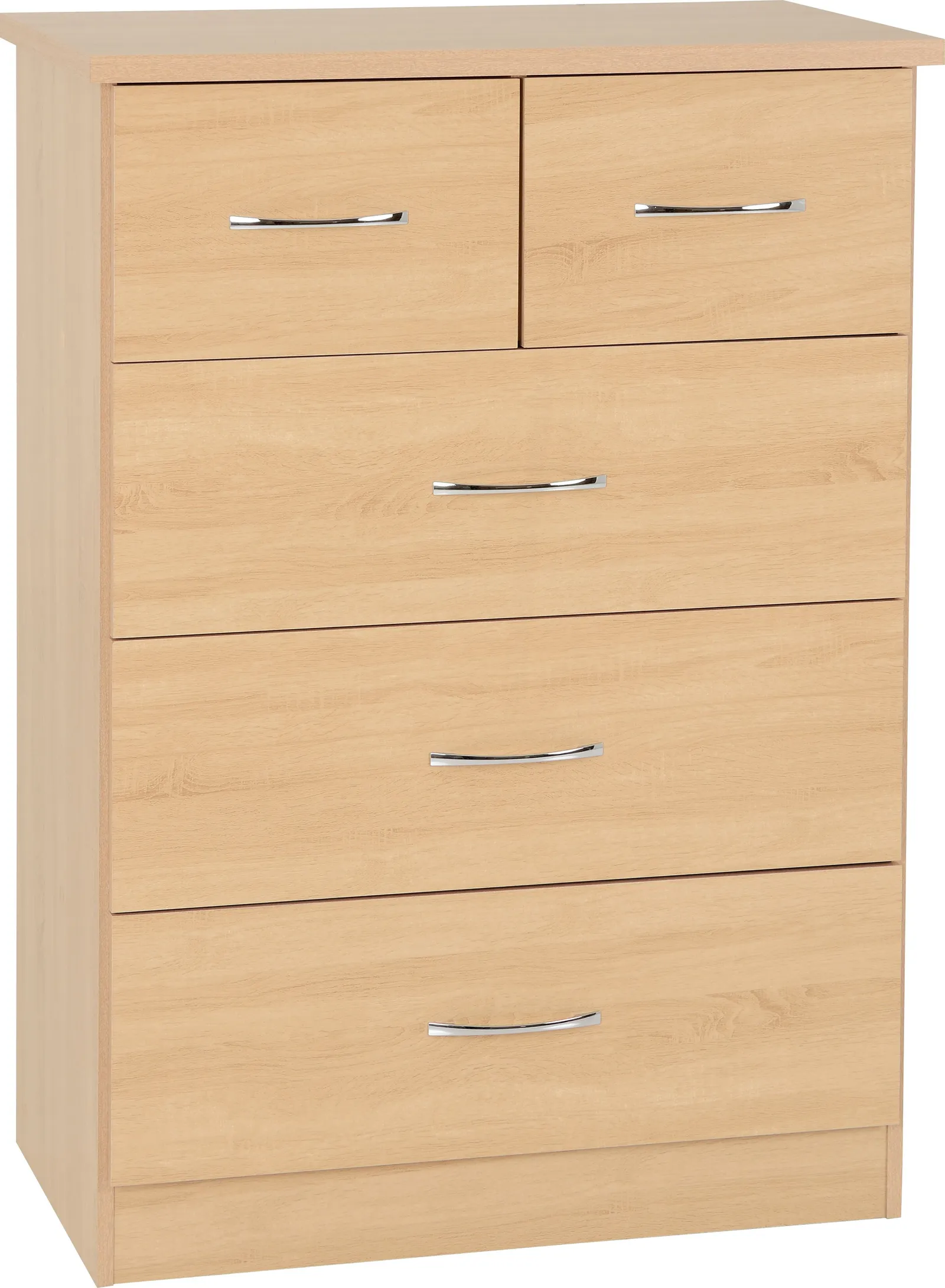 Seconique Nevada 3+2 Drawer Chest in Light Oak 2