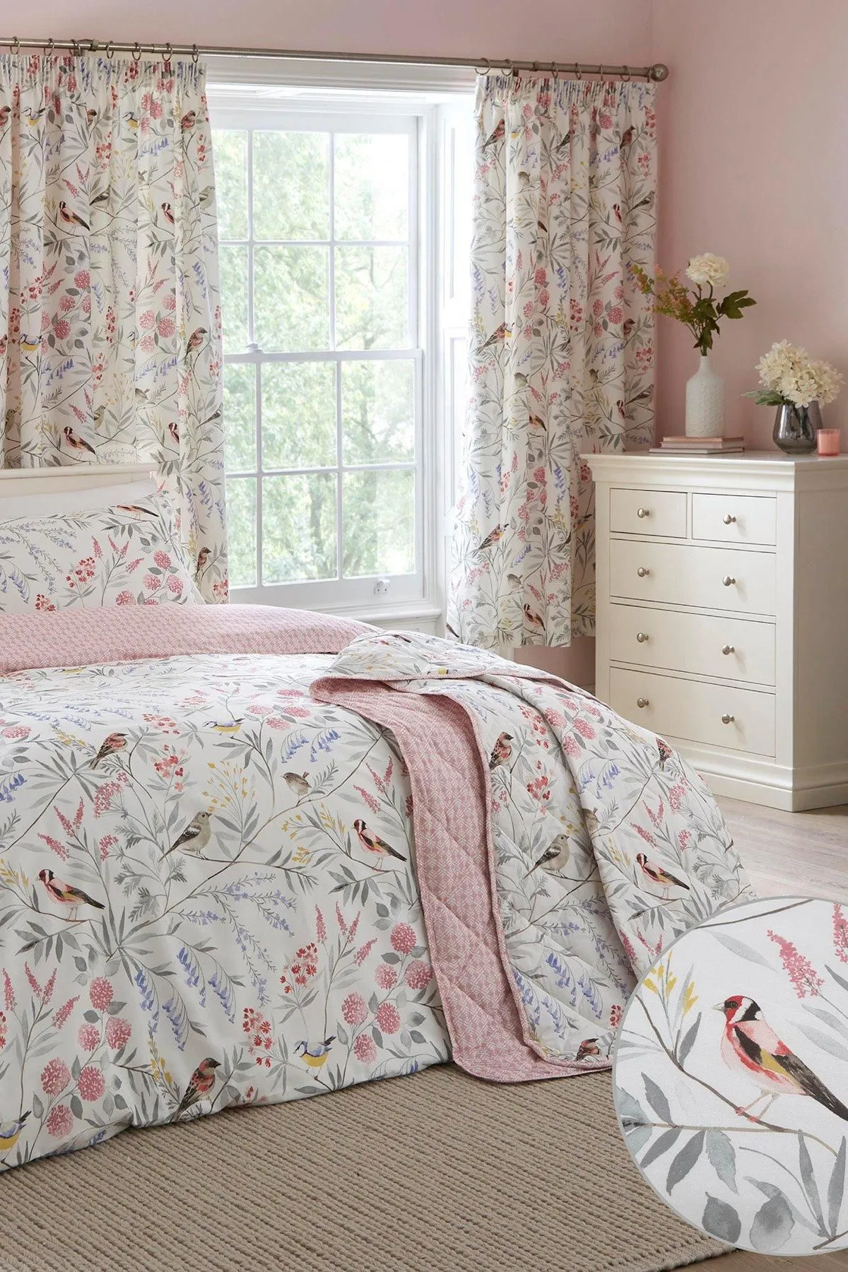 Dreams & Drapes 'Caraway' Reversible Duvet Cover Set in Pink 5