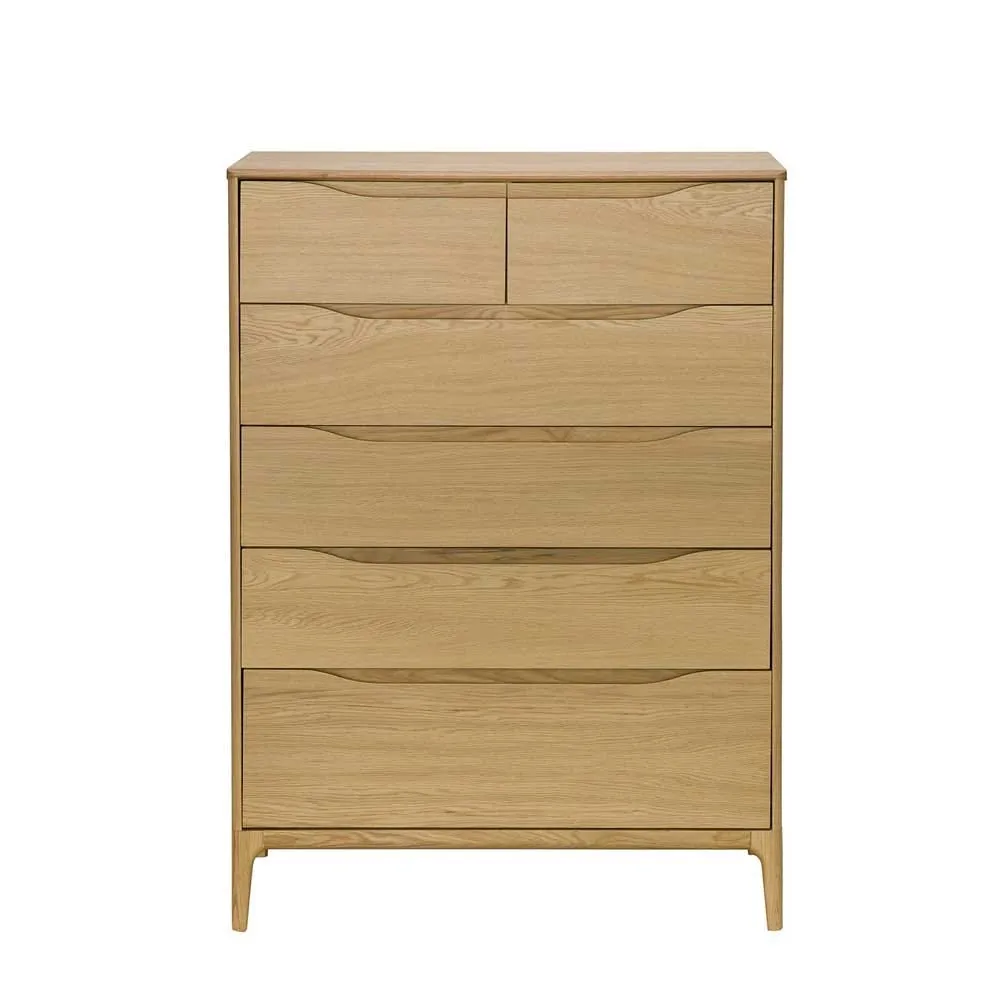 Ercol Rimini 6-Drawer Chest Wide 3