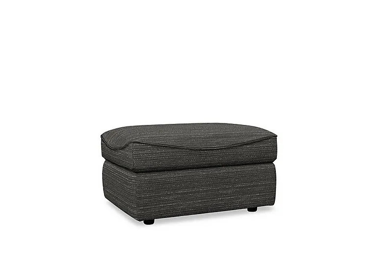 Amesbury Fabric Footstool - Victoria Slate