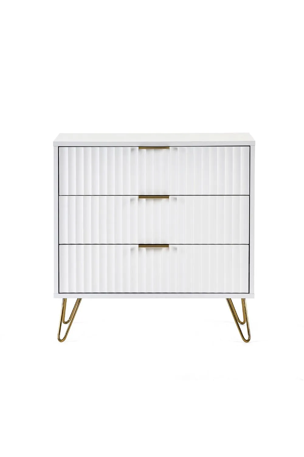 Julian Bowen Murano 3 Drawer Chest in White 5