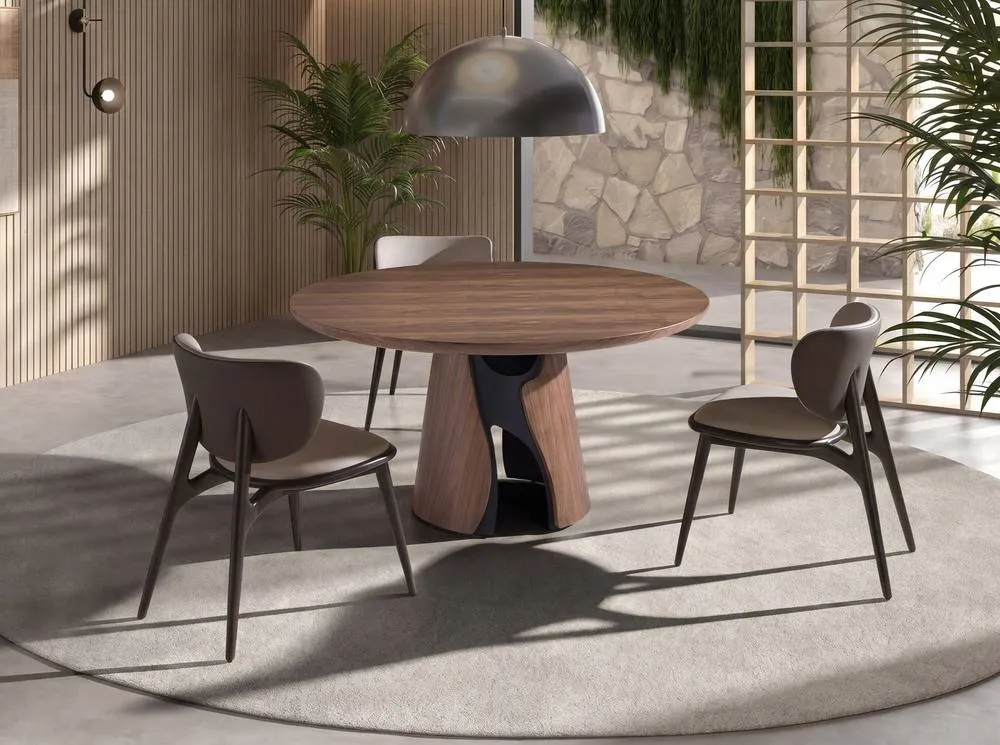 Angel Cerda Modern Dining Chair in Cream 4