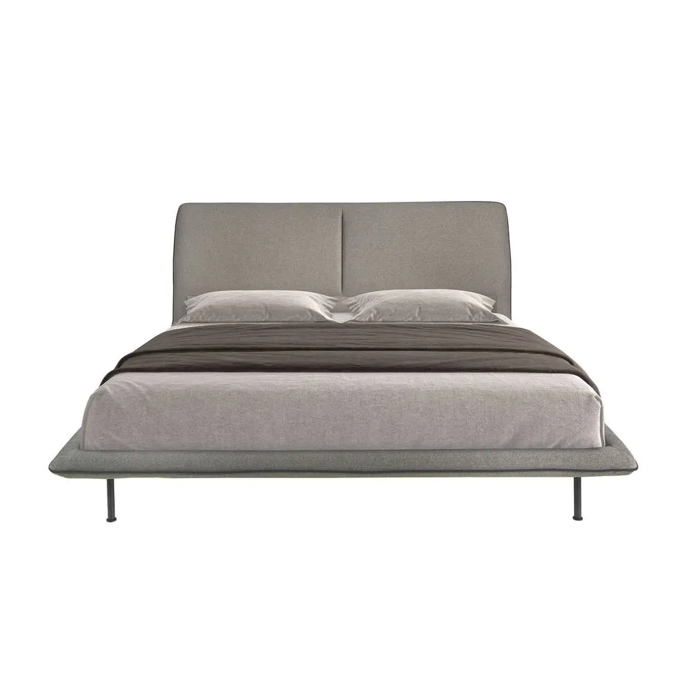 Angel Cerda Modern Double Bed in Dark Grey 2