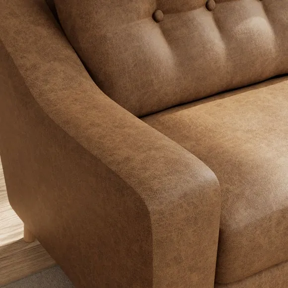 Baxter II Arizona Faux Leather Corner Chaise Sofa 4