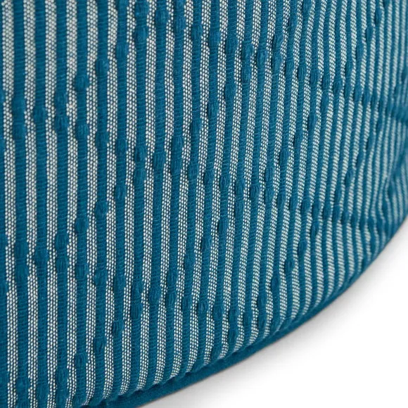 Tufted Diamond Pouffe Navy 3