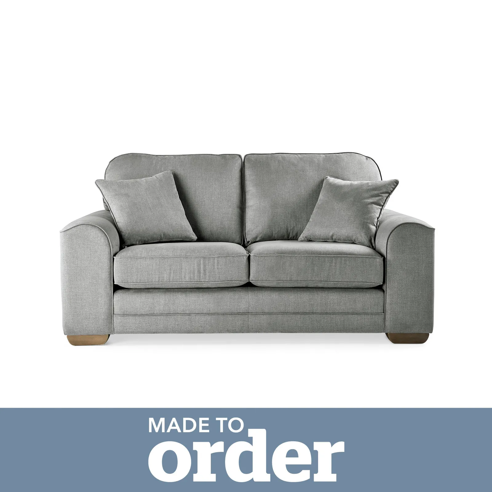Morello 2 Seater Sofa Brushed Plain Fabric Brushed Plain Graphite