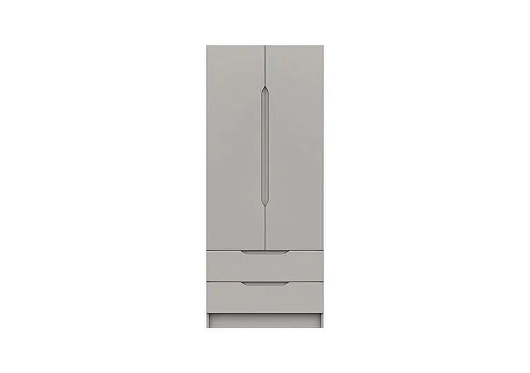 St Pancras 2 Door 2 Drawer Wardrobe - Light Grey