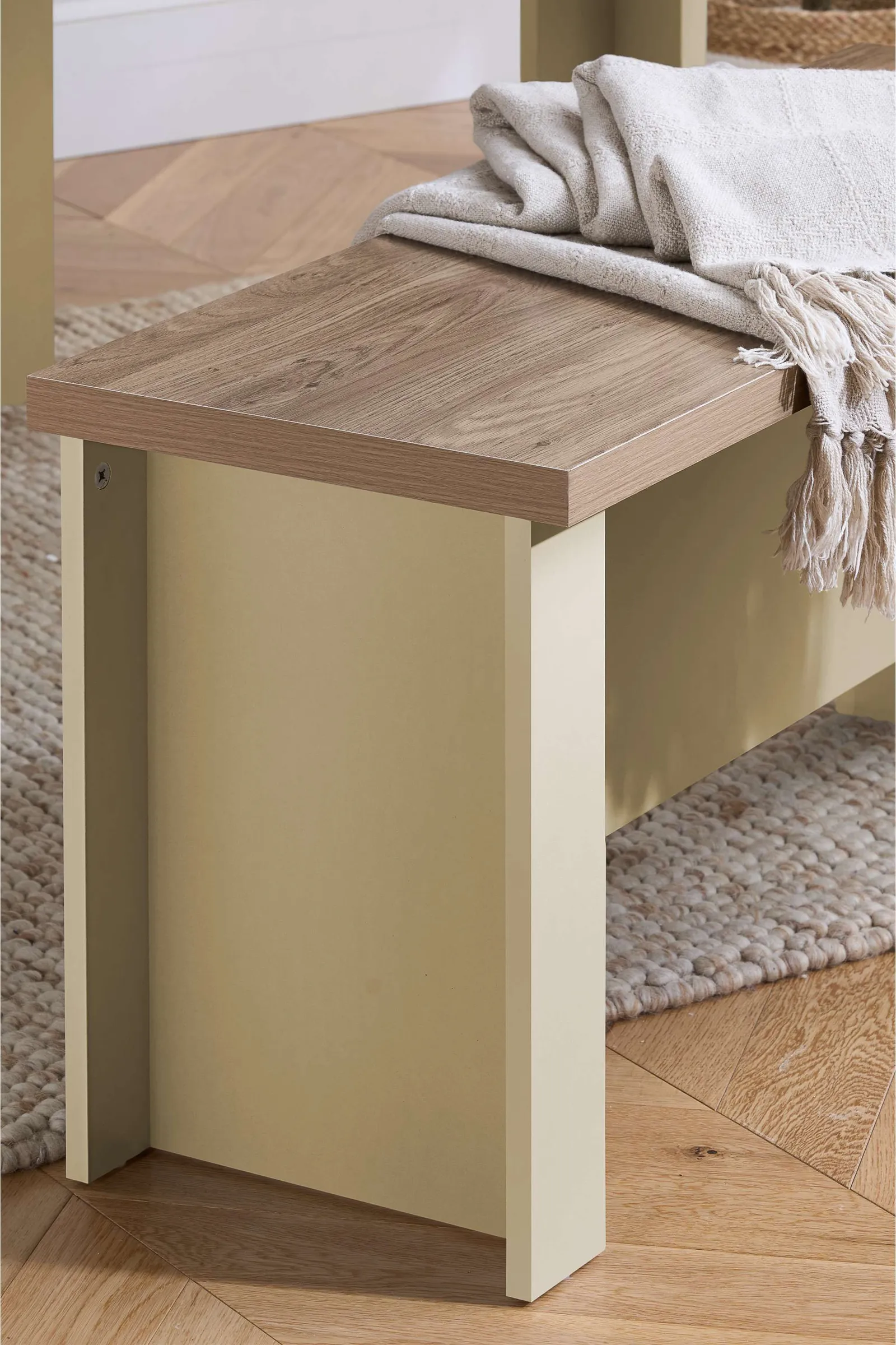 Birlea Dining Table & Bench Set Highgate 2 Kitchen Traditional in Cream 2