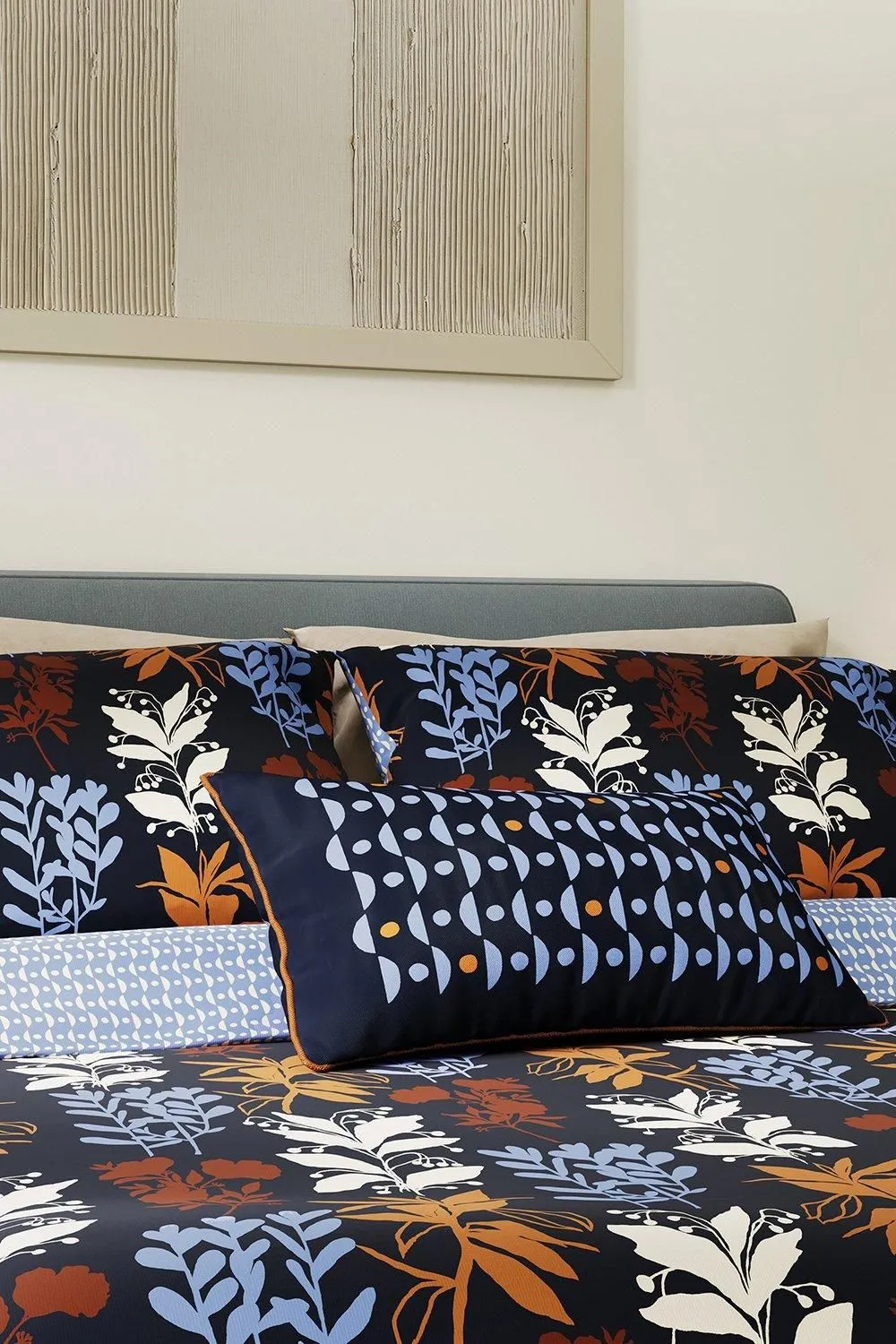 Helena Springfield 'Frey' Cotton Duvet Cover Set in Blue 2