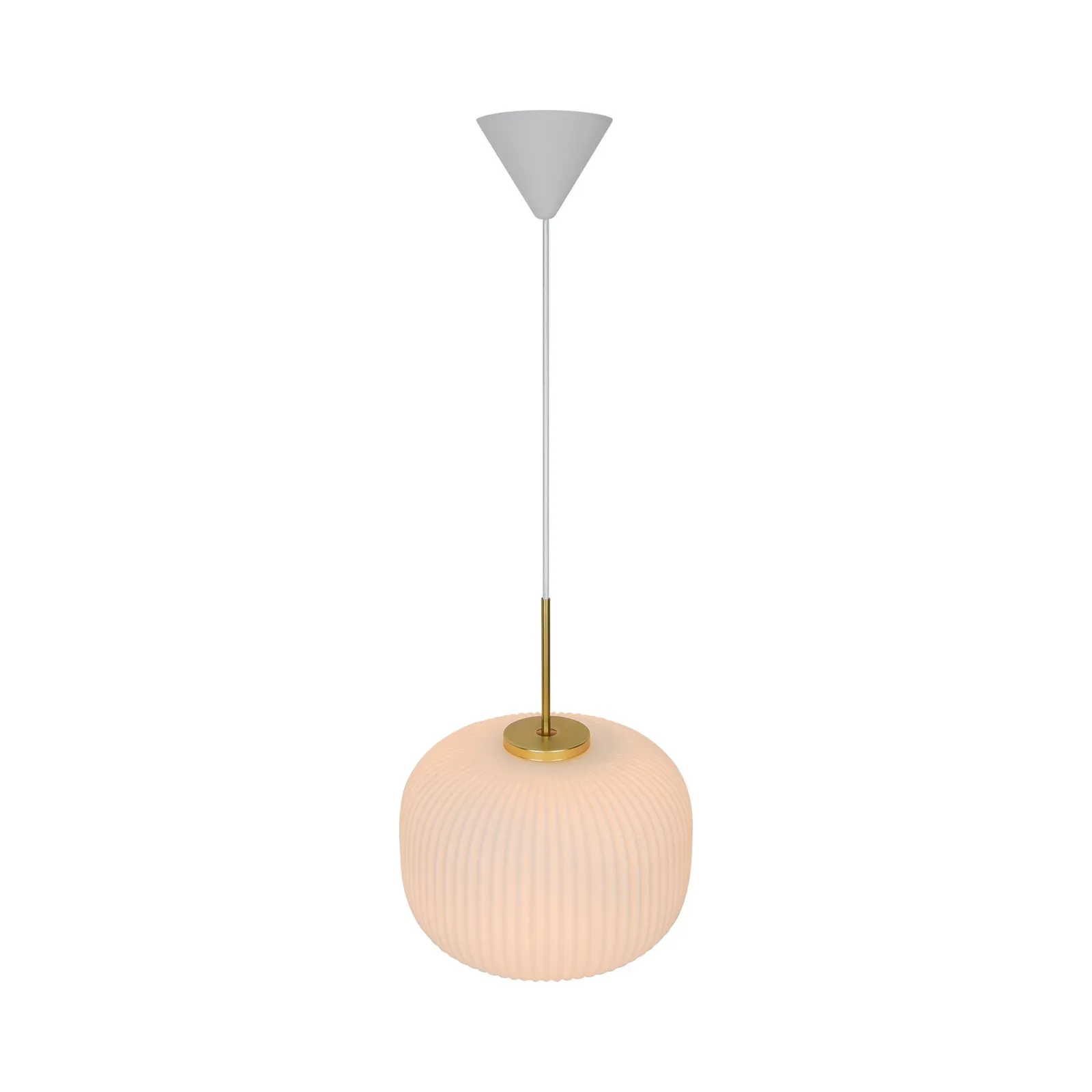 Nordlux Milford Pendant Light Opal White Glass Dining Room E27 Mains 30cm 3