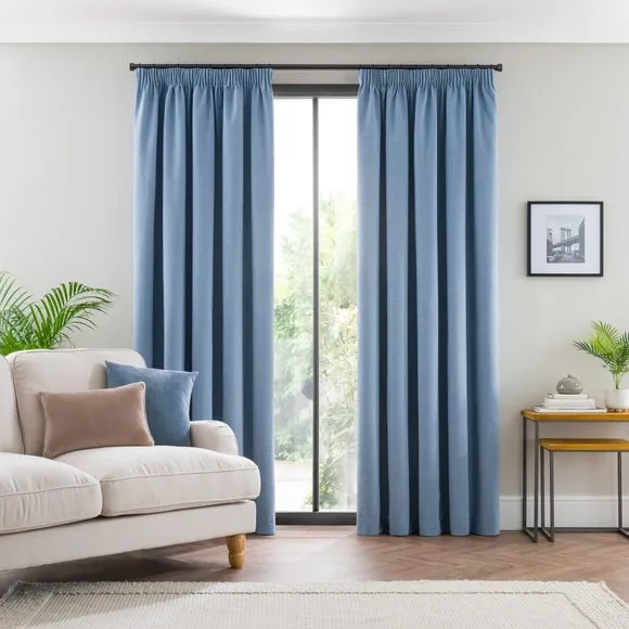 Zodiac Blackout Pencil Pleat Curtains 2