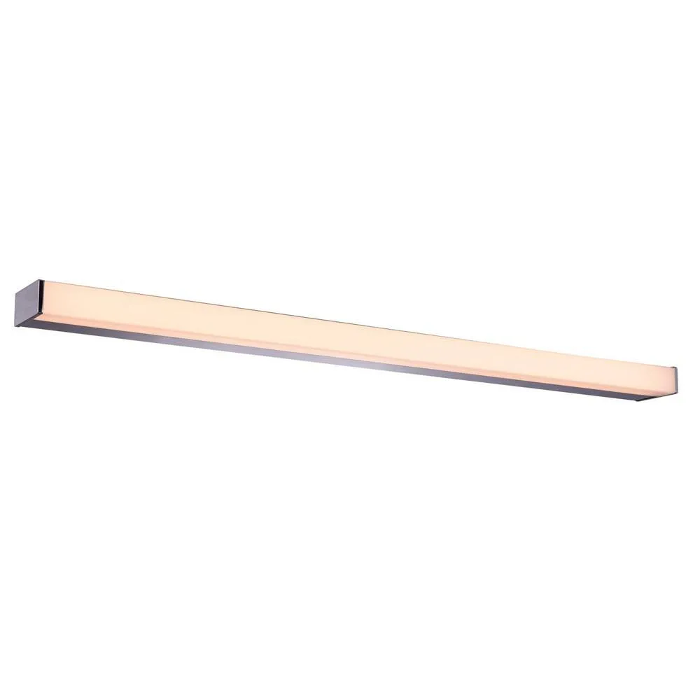 Netlighting Modern LED Wall Lamp Chrome Warm White 3000K 1200lm IP44 in Grey