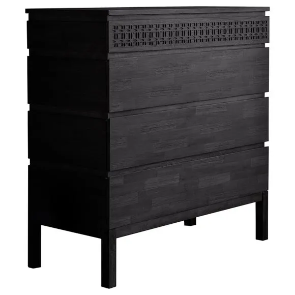 Baytown Boutique 4 Drawer Chest, Black 5