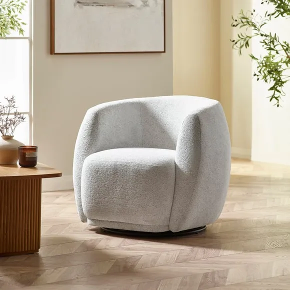 Bowline Chenille Swivel Accent Chair