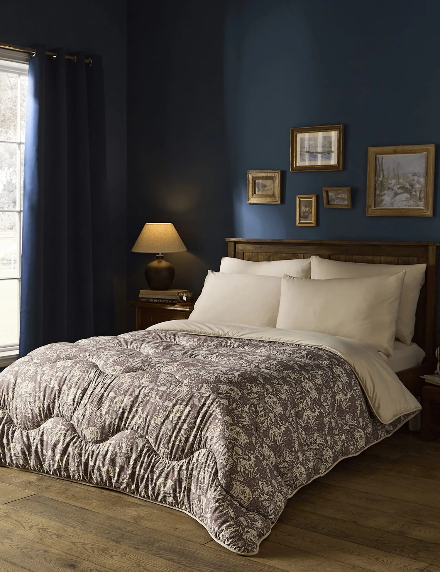 Nightlark Woodland 10.5 Tog Coverless Duvet & Pillowcase Set Brown
