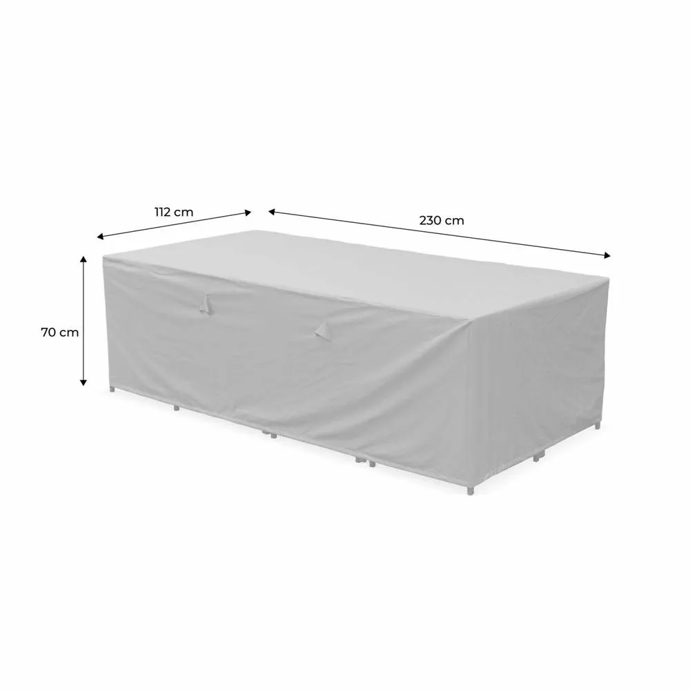 sweeek Protective cover for garden table set, Vabo 12 in Grey 5
