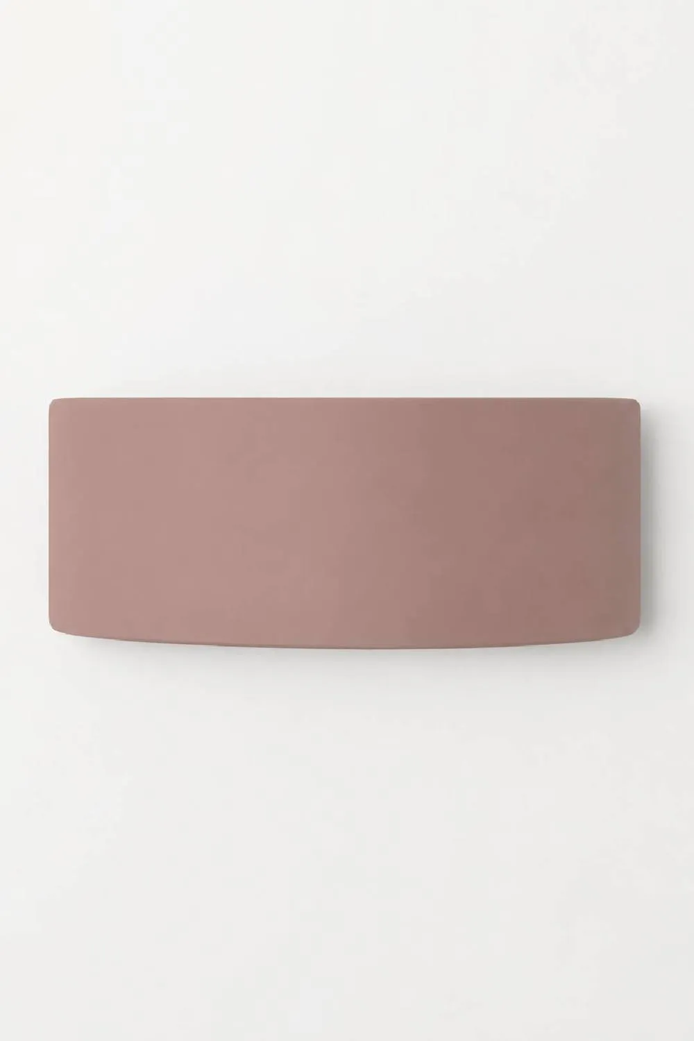 ValueLights Vincent Curved Ceramic Up/Down Flush Wall Sconce Light with Bulb in Dusty Pink 4