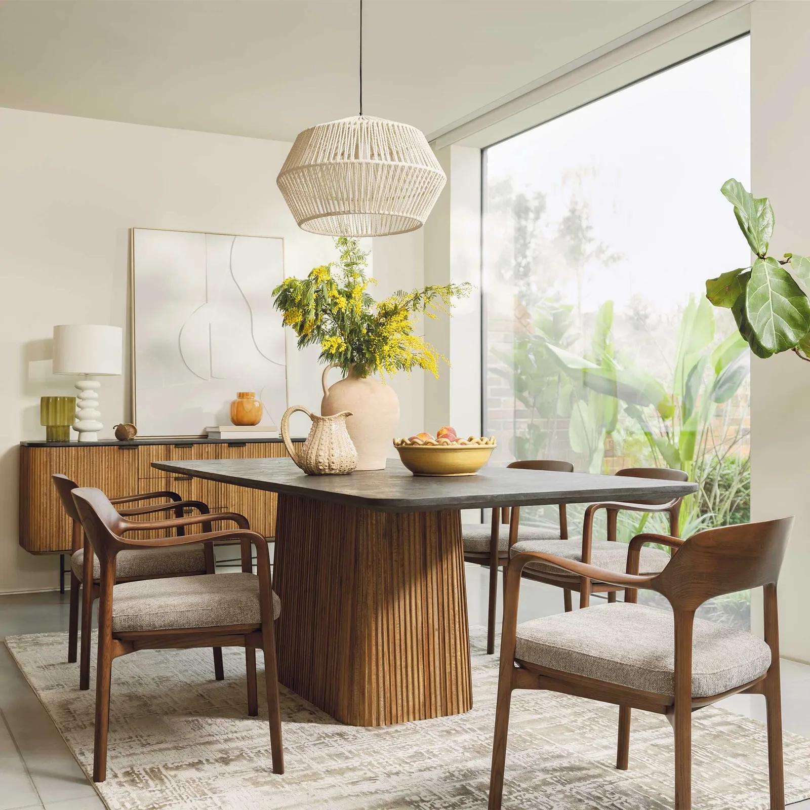 Trinidad Pedestal Dining Table 240Cm, Teak Wood | Barker & Stonehouse 2