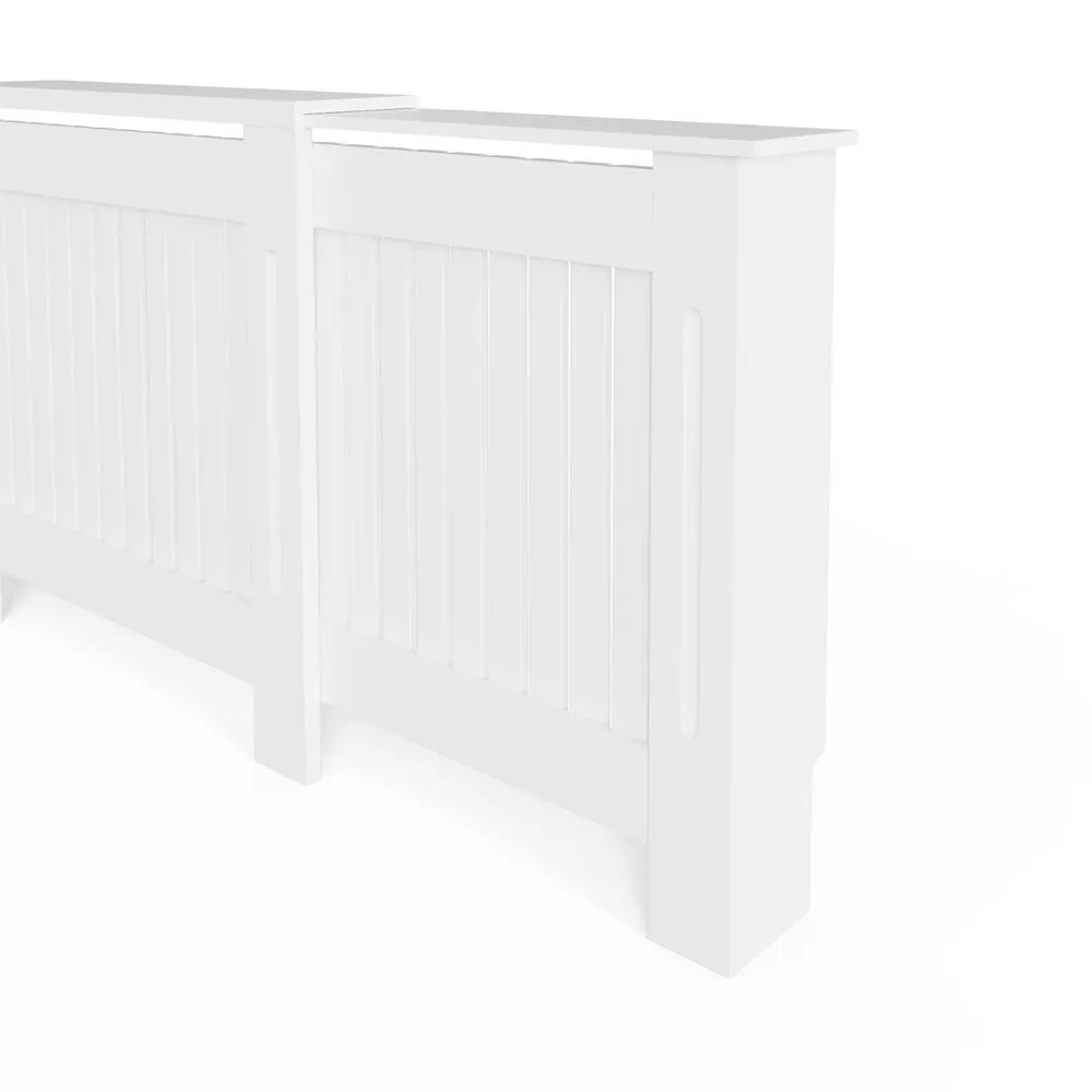 GFW Harrison Adjustable Radiator Cover in White 5