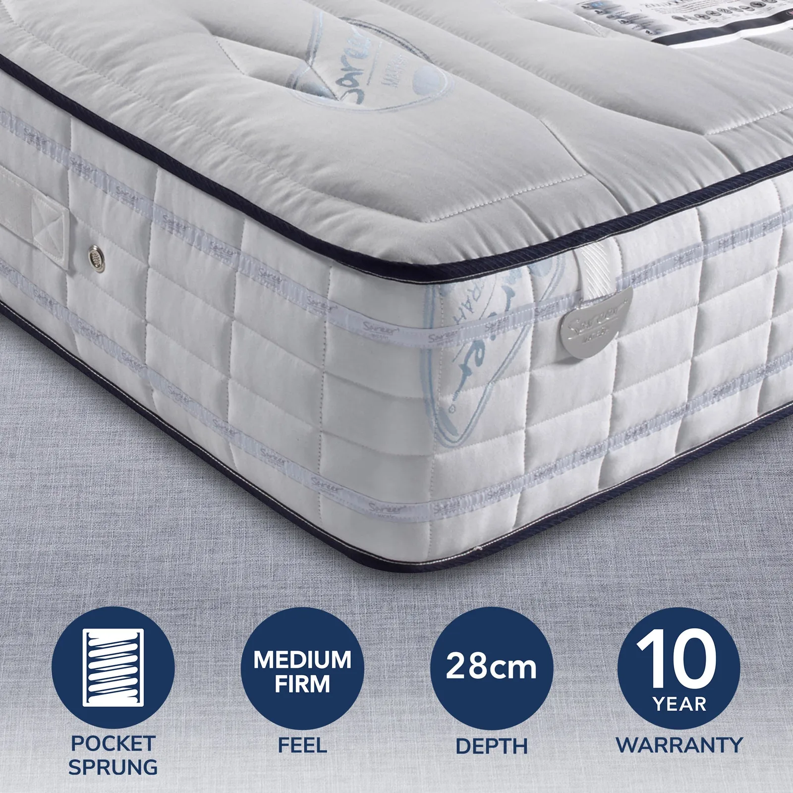 Pocketo Medium Firm 2000 Pocket Sprung Mattress 1