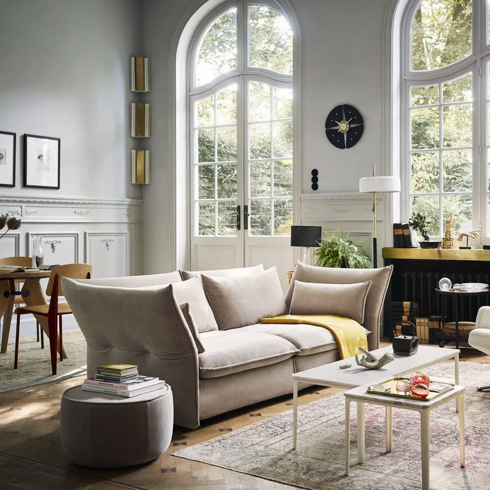 Vitra Mariposa 2.5 Seater Sofa F80 Iroko 2 Dark Blue 4