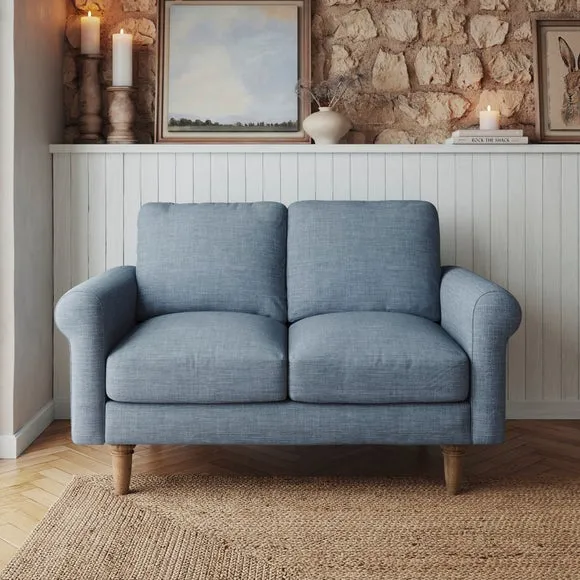 Maeve Faux Linen Compact 2 Seater Sofa 1