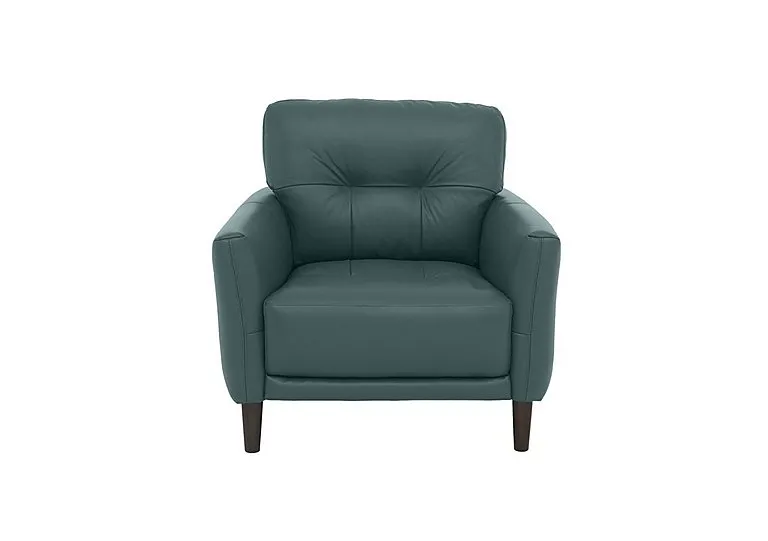 Uno Leather Chair - BV Lake Green