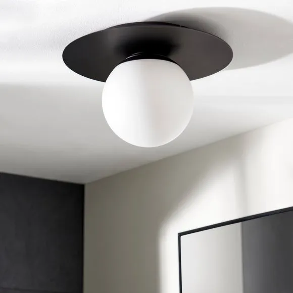 Elements Tela Bathroom Flush Ceiling Light 2