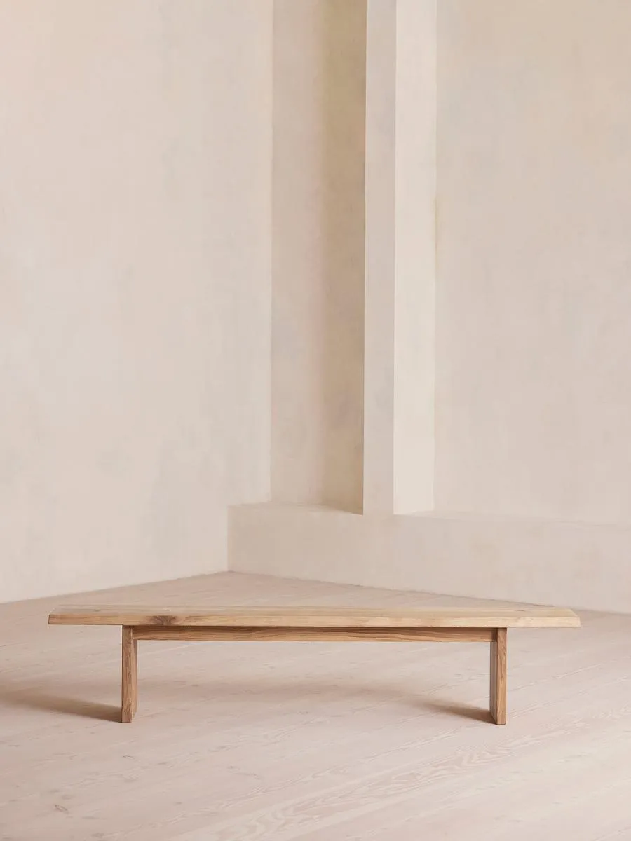 Matis Bench, Grey Oak, 220cm