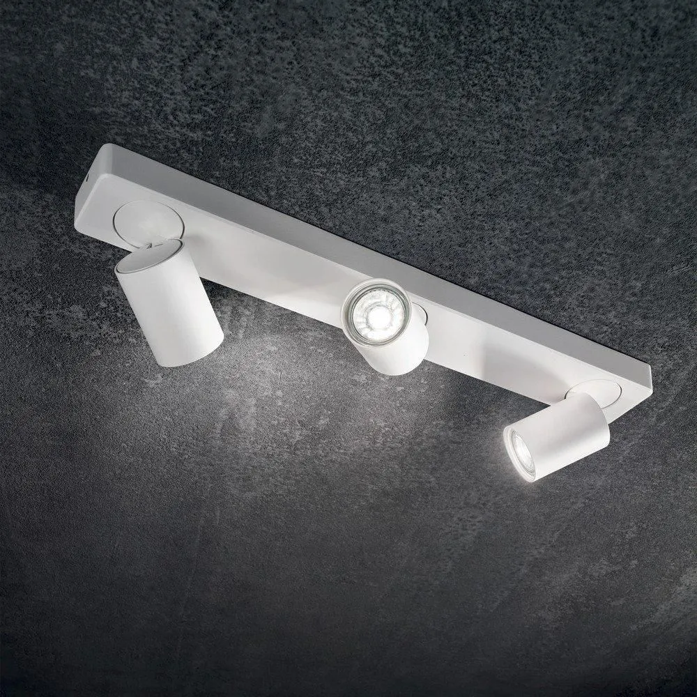 Netlighting Rudy Indoor 3 Lights Ceiling Spotlight Lamp White GU10 2