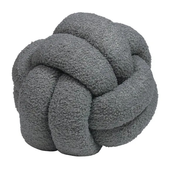Furn. Boucle Knot Round Cushion 1