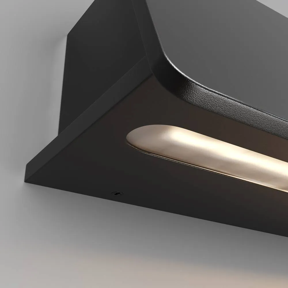 Netlighting Trupp 40cm Outdoor Wall Down Lamp Graphite 3000K 550lm IP54 in Grey 2