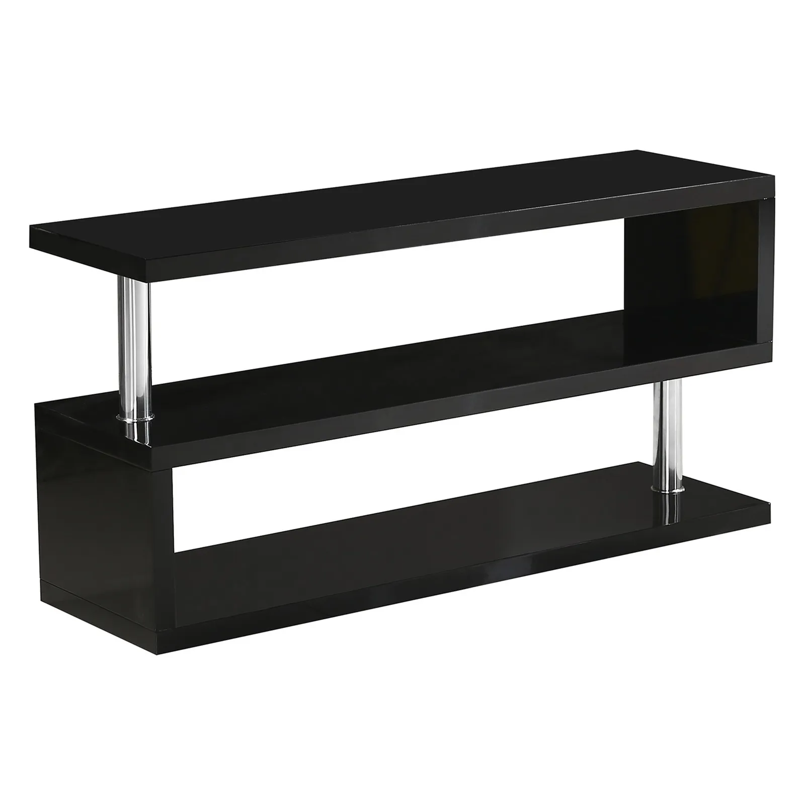 Charisma High Gloss Black TV Stand Black