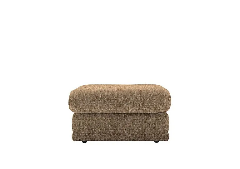 Malvern Fabric Storage Footstool - Boucle Cocoa