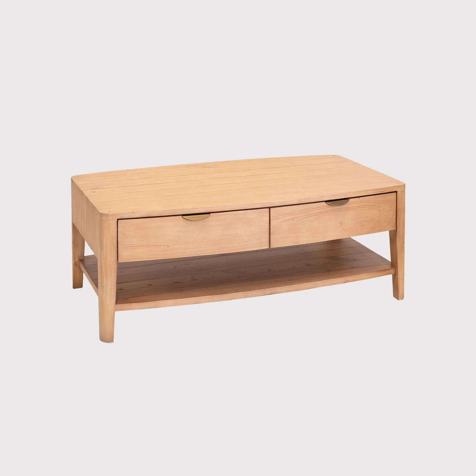 Halstatt 4Drw Coffee Table+Shelf, Pine Wood | Barker & Stonehouse 2