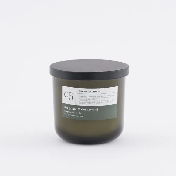 Aroma Archives No.5 Bergamot & Cedarwood Multi Wick Candle 5